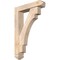 Ekena Millwork Merced Arts and Crafts Smooth Bracket w/ Offset Brace, Douglas Fir, 5 1/2"W x 24"D x 36"H BKT0604X24X36MRC03SDF - alternate 1